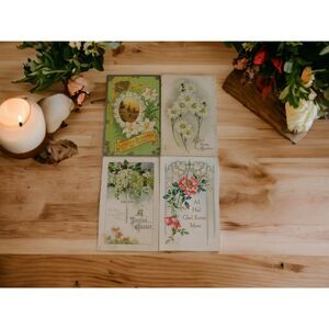 Postcards Easter Vintage Early 1900's  Set of 4